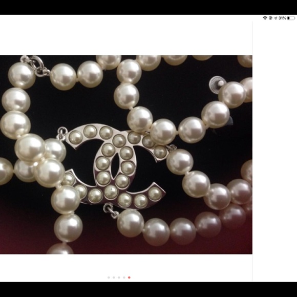 Chanel pearl belt. SOLD SOLD - Picture 3 of 8